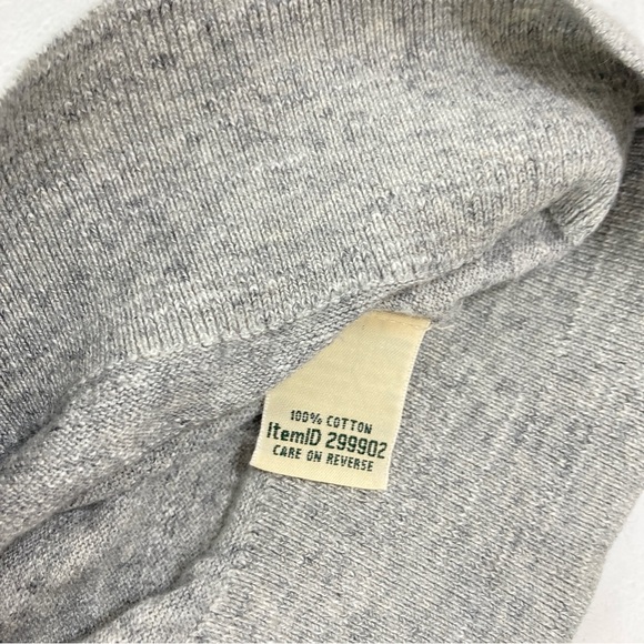 L. L Bean Women's Light Gray Cotton Sweater Pullover M Long Sleeve Minimalist - Picture 6 of 16